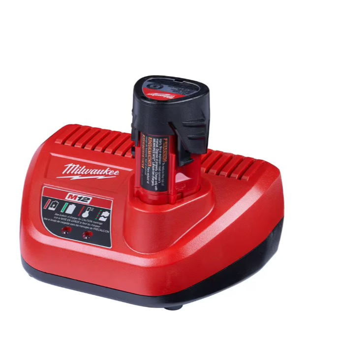 M12 12V Lithium-Ion Compact 2.0 Ah Battery Pack (2-Pack) Starter Kit with Charger