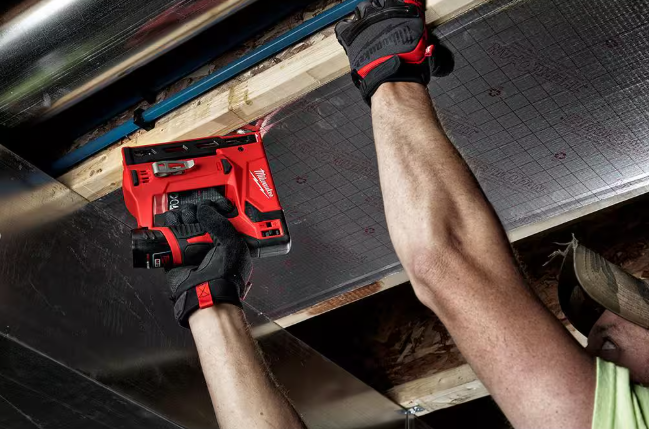 M12 12-Volt Lithium-Ion Cordless 3/8 in. Crown Stapler (Tool-Only)