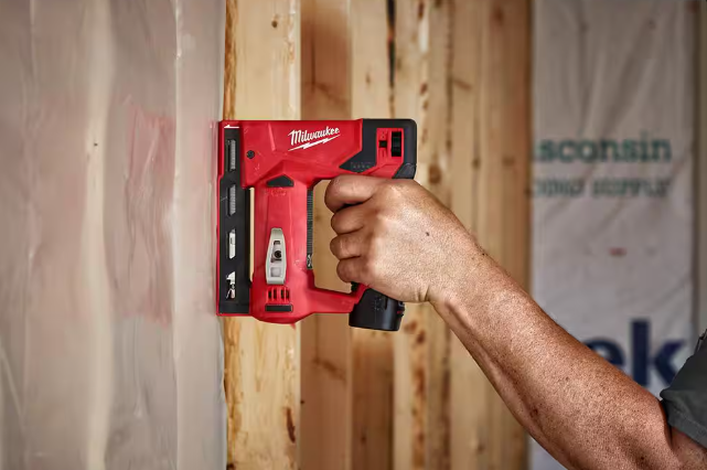 M12 12-Volt Lithium-Ion Cordless 3/8 in. Crown Stapler (Tool-Only)
