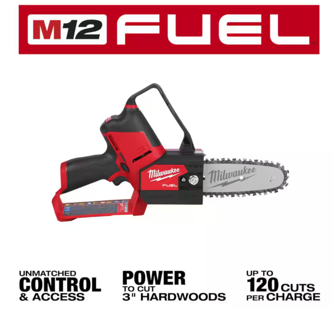 M12 FUEL 6 in. 12V Lithium-Ion Brushless Electric Cordless Battery Pruning Saw HATCHET (Tool-Only)